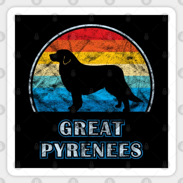 Great Pyrenees Vintage Design Dog Sticker by millersye